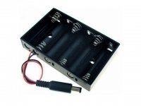 Portapilas 6 pilas AA con conector para Arduino